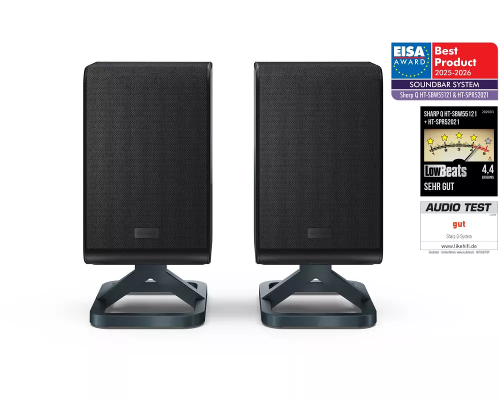 Sharp HTSPR52021BK Kabellos, hinten, 2.0.2