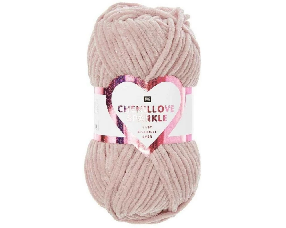 Rico Design Wolle Rico Chenillove Sparkle Altrosa