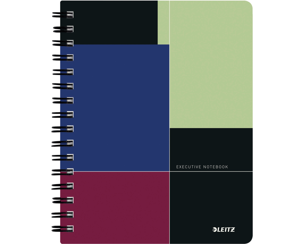 LEITZ Collegeblock Executive PP A5 44560000 farbig kariert