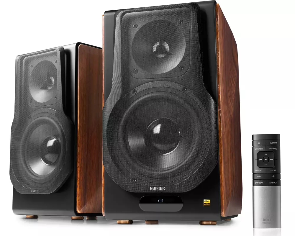 Edifier Regallautsprecher Paar S3000MKII Schwarz, Braun