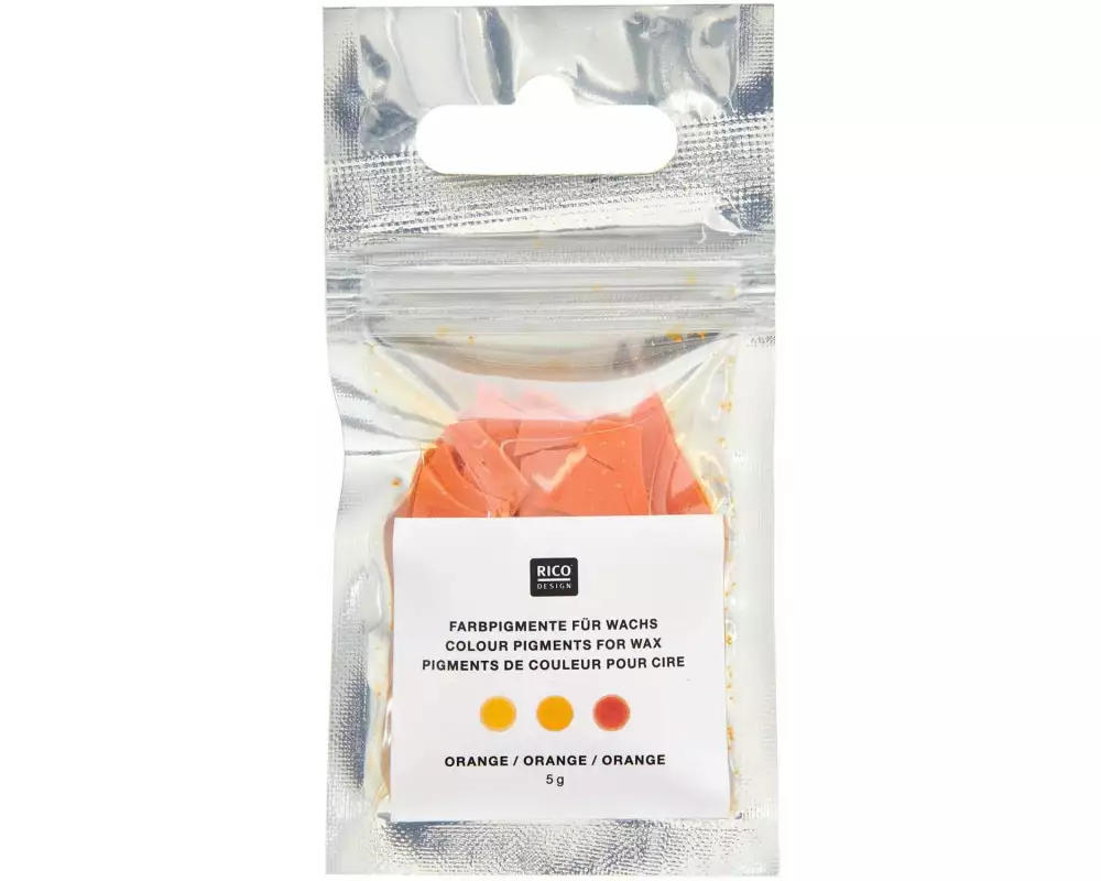 Rico Design Wachsfarben Kerzenfarbe 5 g, Orange