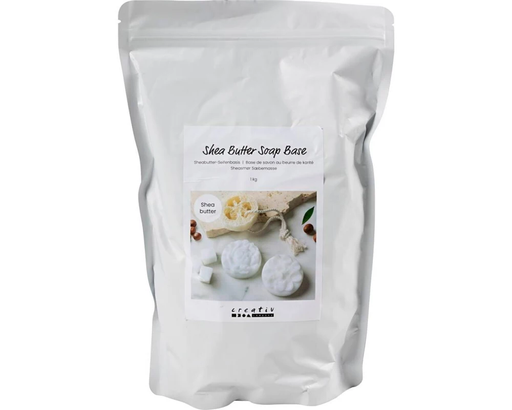 Creativ Company Kosmetik und Seifenzusatz Sheabutter-Seifenbasis 1000 g