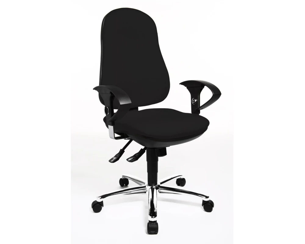 Topstar Bürostuhl Support Syncro Deluxe, Schwarz