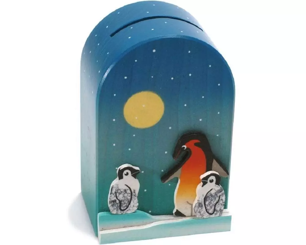 Weizenkorn Spardose Pinguin