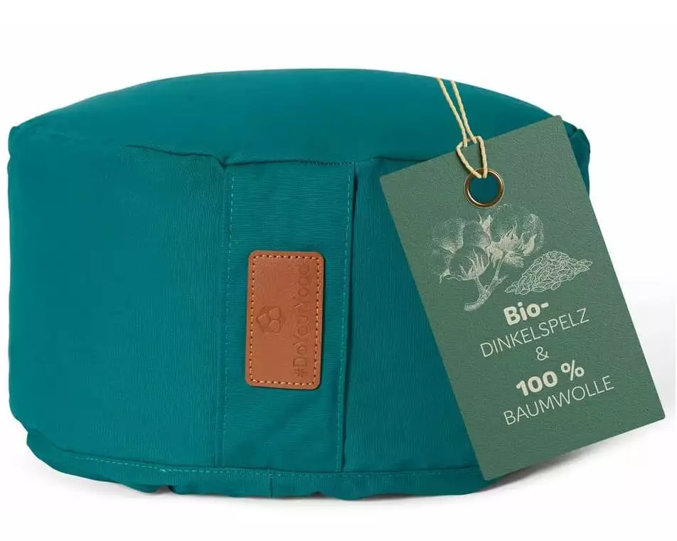 DoYourYoga Yoga-Kissen Vishnu Dinkelspelz, Grün