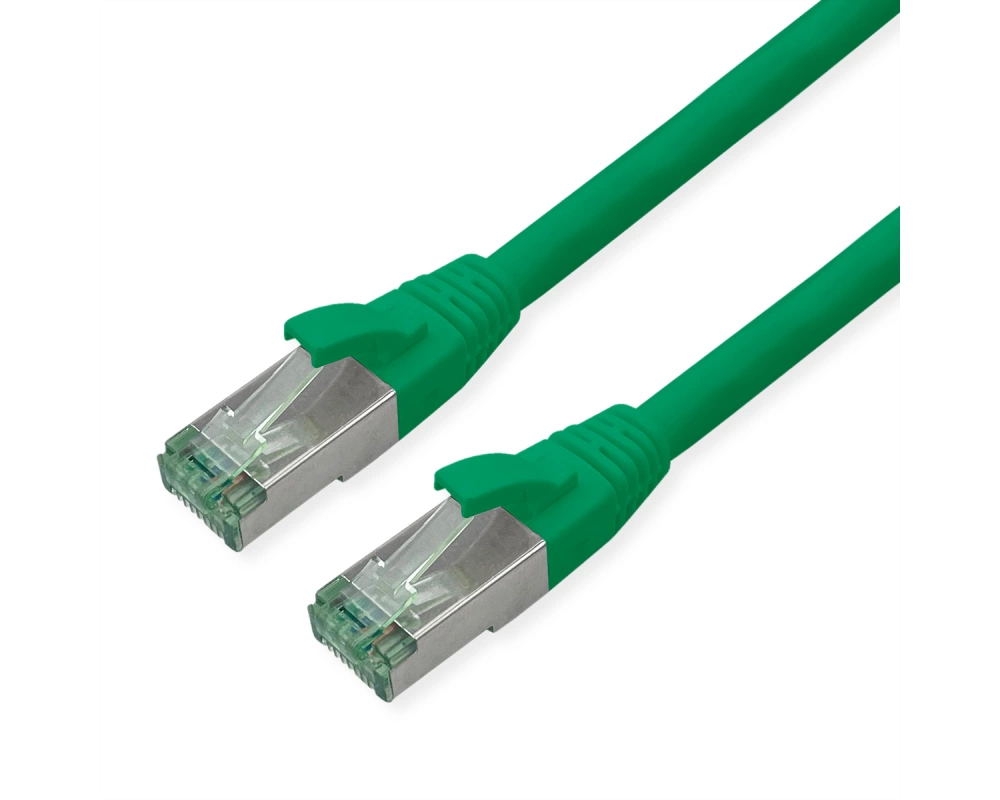 ROLINE RM Patchkabel Cat.6A S/FTP (PiMF), grün, 5 m