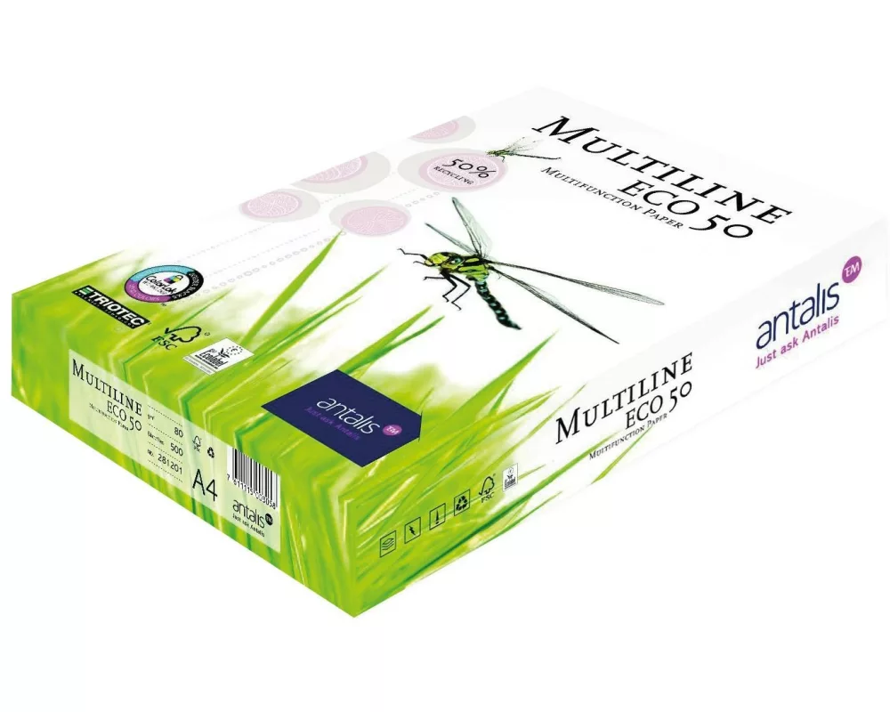 Antalis Kopierpapier Multiline Eco 50 A5, Weiss, 80 g/m²,1000 Blatt