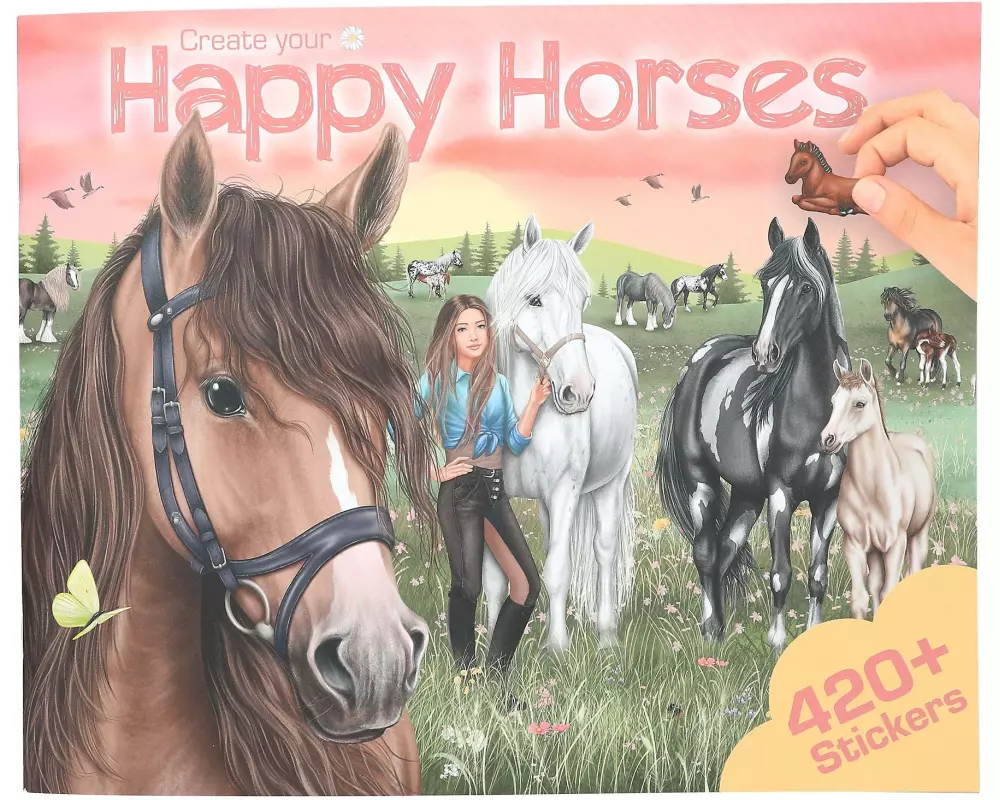 Depesche Stickerbuch Happy Horses 24 Seiten, 6 Blätter Sticker