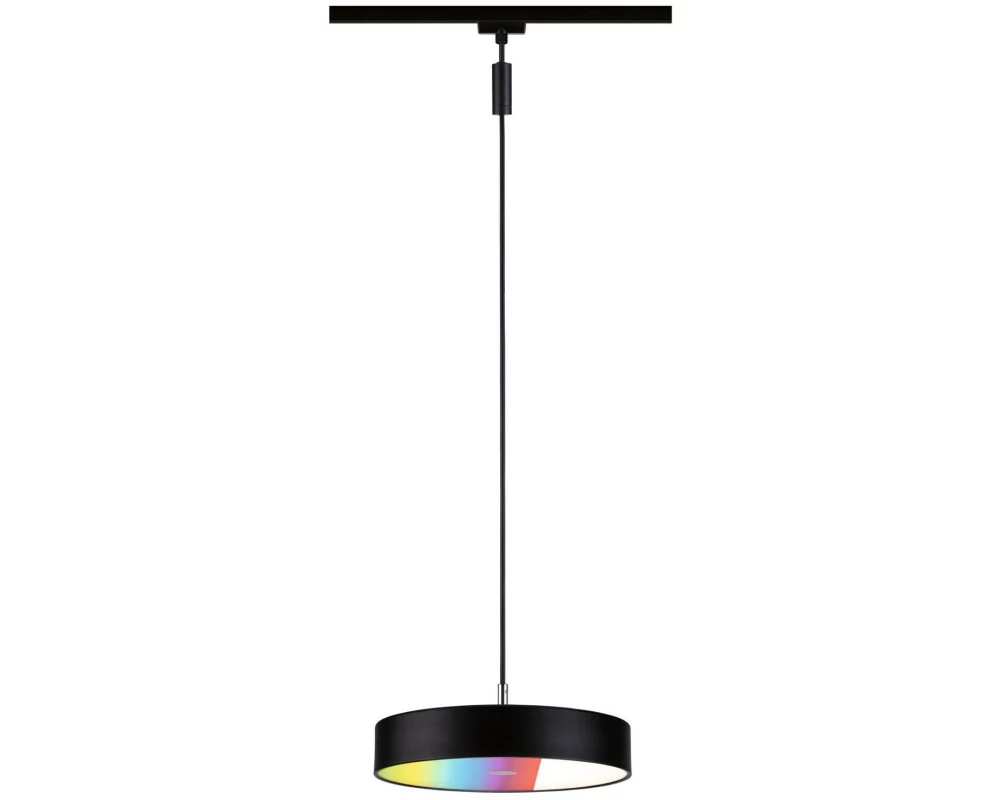 Paulmann URail LED Pendel Hildor RGBW Zigbee, 10W, schwarz matt