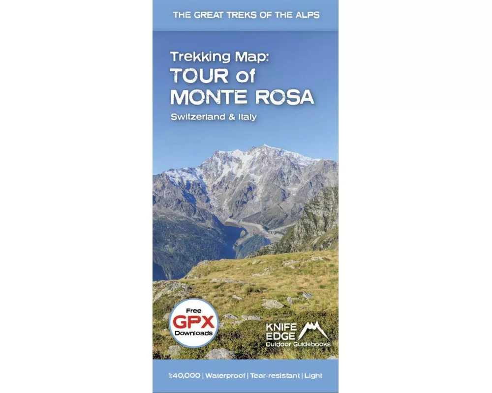 Tour of Monte Rosa Trekking Map