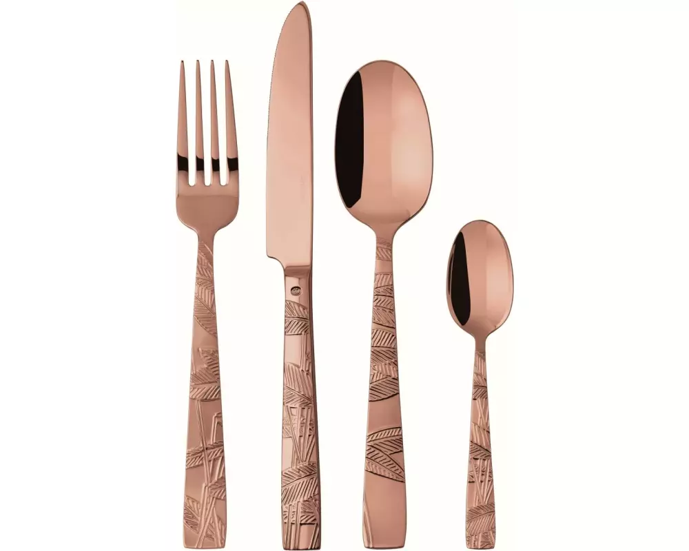 Sambonet Besteck-Set Jungle 24-teilig, Kupfer