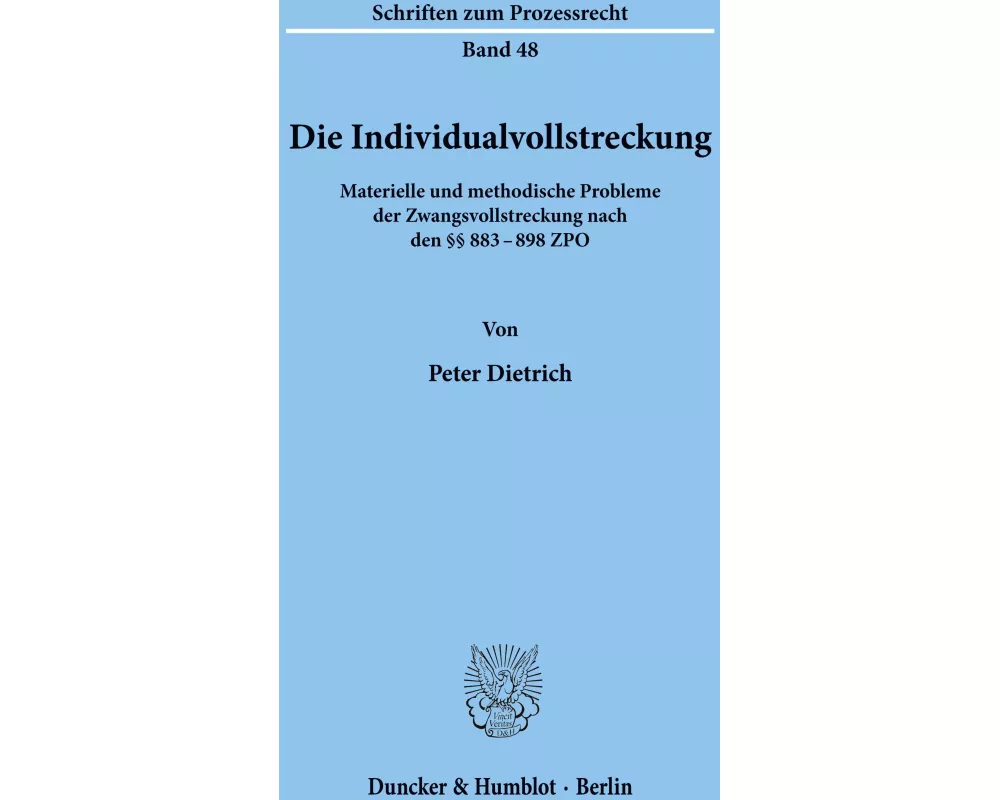 Die Individualvollstreckung