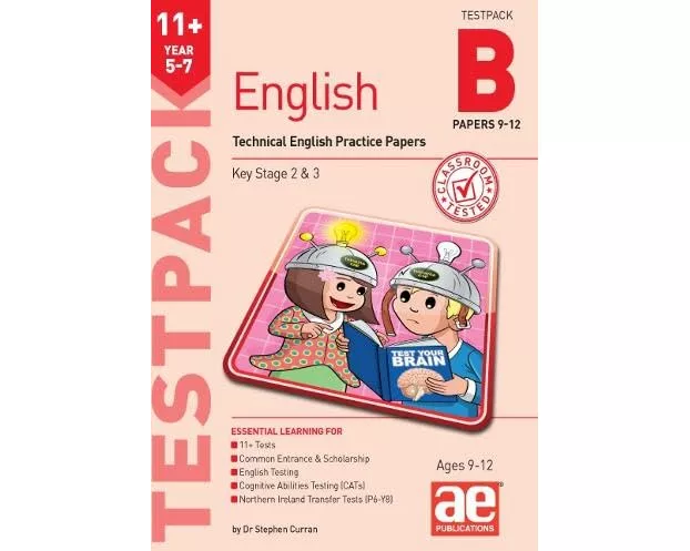 11+ English Year 5-7 Testpack B Practice Papers 9-12