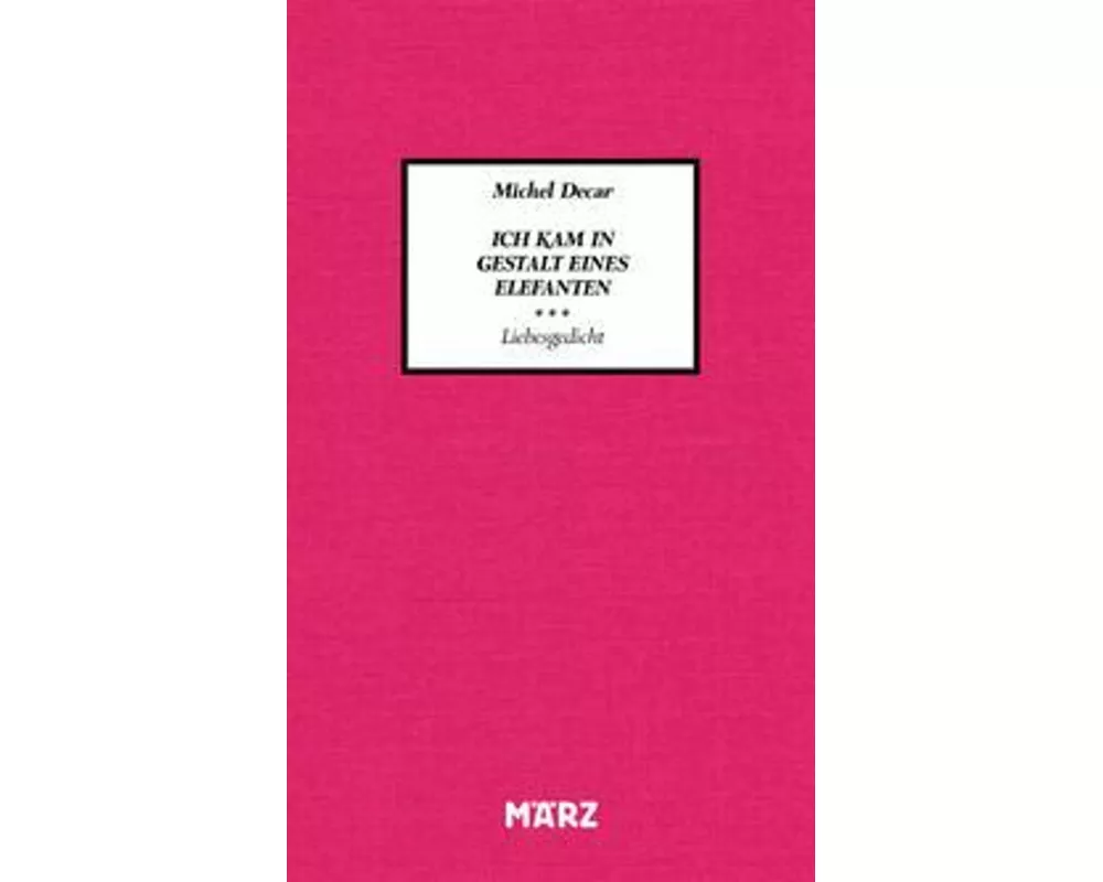 Ich kam in Gestalt eines Elefanten