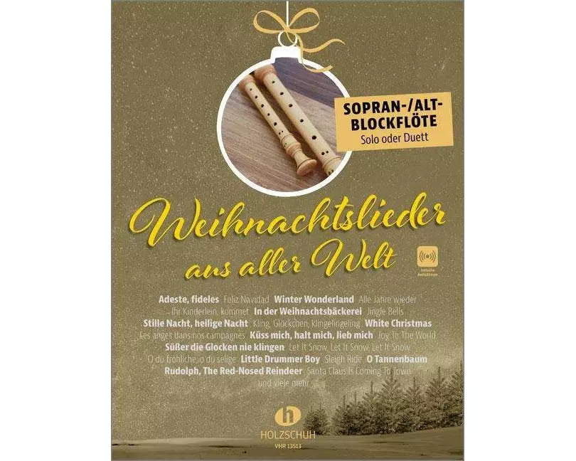Weihnachtslieder aus aller Welt - Sopran-/Altblockflöte