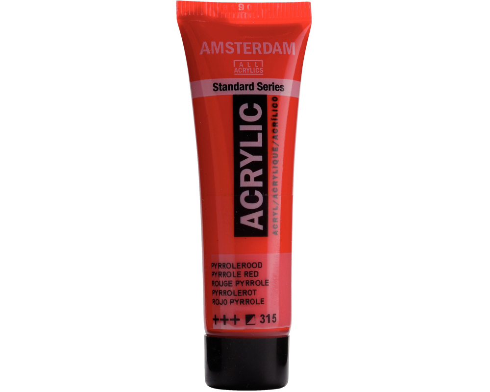 AMSTERDAM Acrylfarbe 20ml 17043150 Pyrrolrot 315