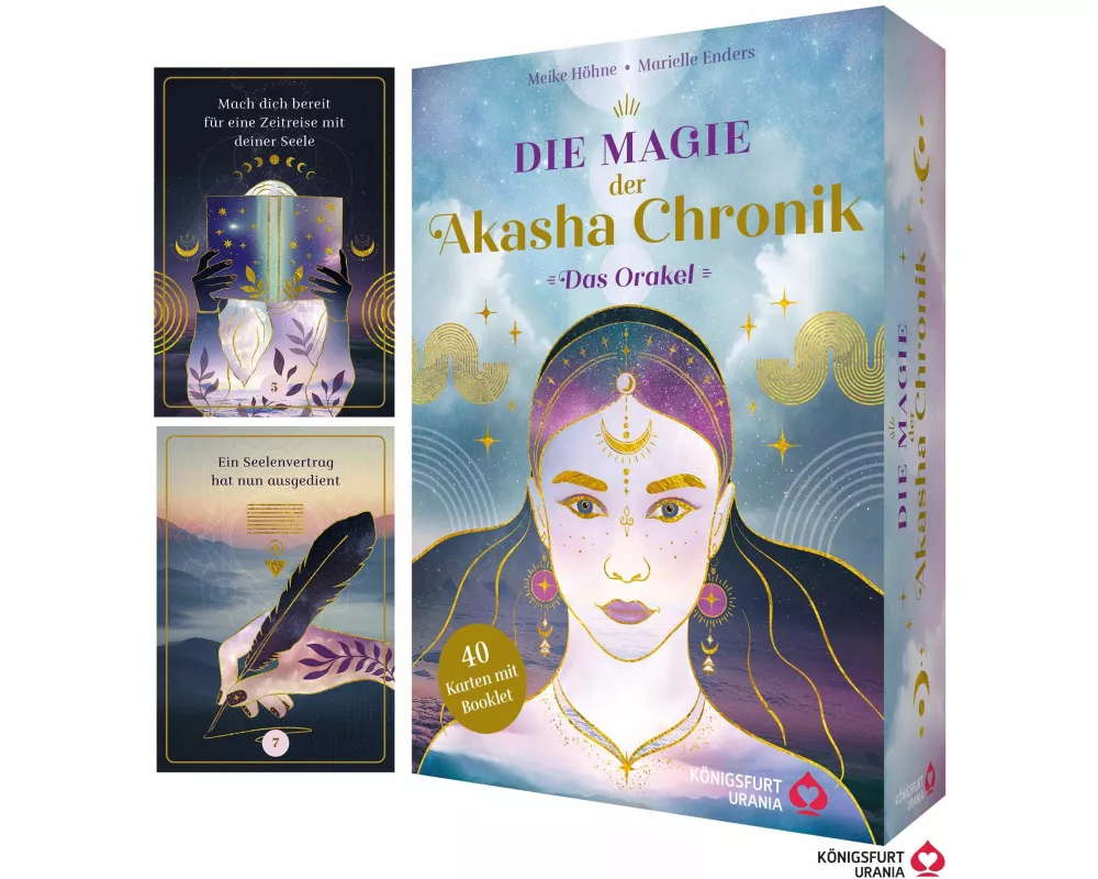 Die Magie der Akasha Chronik - Das Orakel - 40 Orakelkarten und 160-seitiges Booklet