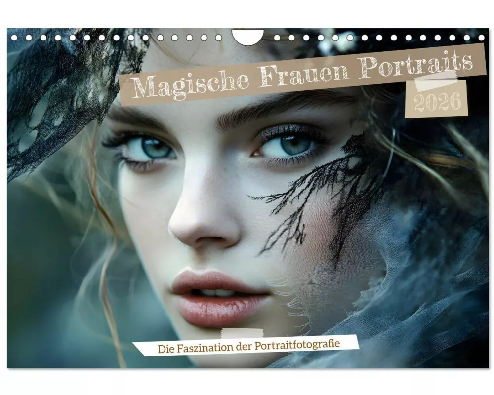 Magische Frauen Portraits (Wandkalender 2026 DIN A4 quer), CALVENDO Monatskalender