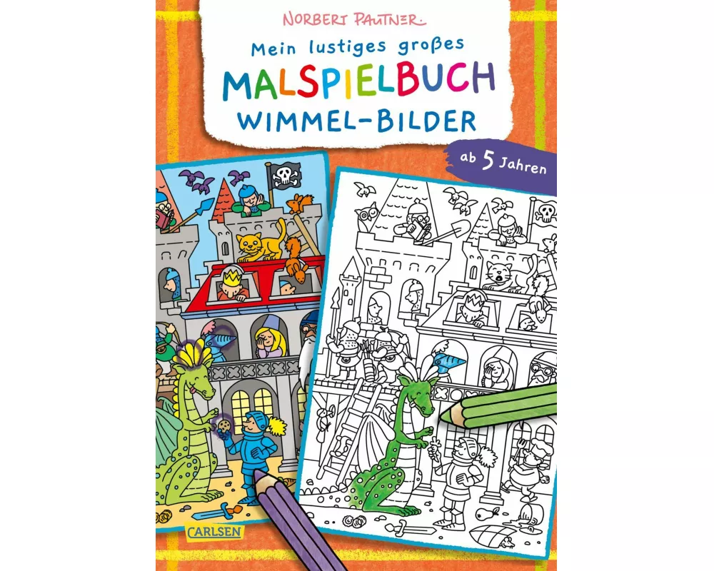 Mein lustiges großes Malspielbuch: Wimmel-Bilder (ab 5 Jahren)