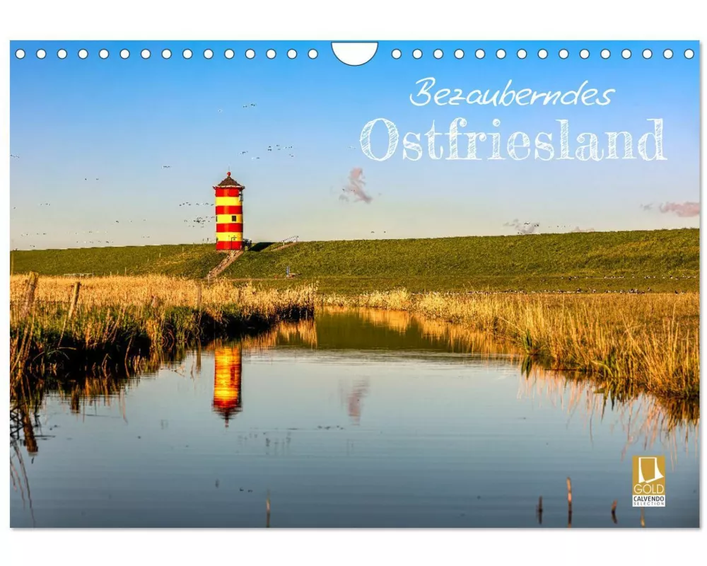 Bezauberndes Ostfriesland (Wandkalender 2026 DIN A4 quer), CALVENDO Monatskalender