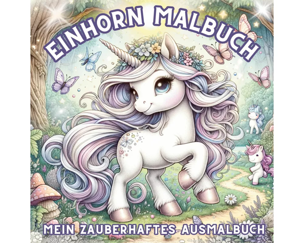 Einhorn Malbuch - Mein zauberhaftes Ausmalbuch für Mädchen ab 4 Jahren