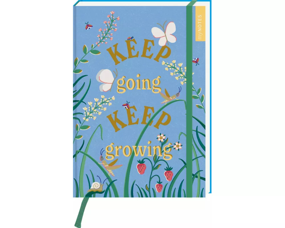 myNOTES Papeterie: Notizbuch A5 Cottage Style: Keep going keep growing