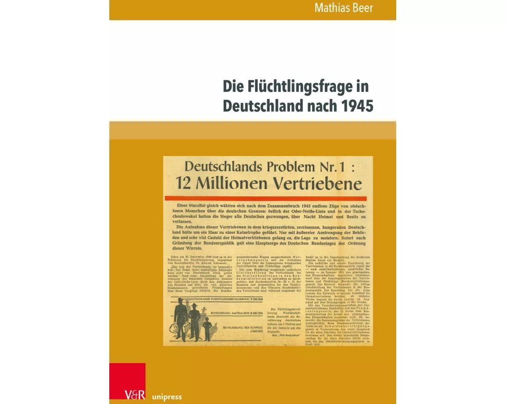 Die Flüchtlingsfrage in Deutschland nach 1945