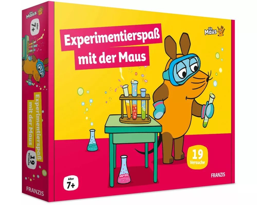 FRANZIS 67232 - Die Maus Experimentierspaß mit der Maus. Mehr als 20 Versuche! Für Kinder ab 7 Jahren