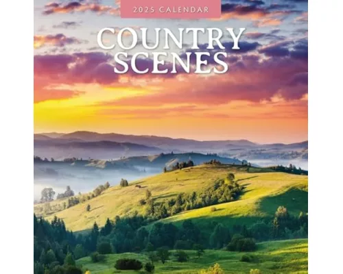 Country Scenes 2025 Square Wall Calendar