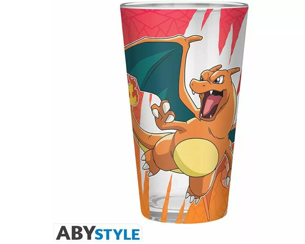POKEMON - Large Glass Premium - 400ml - Charizard