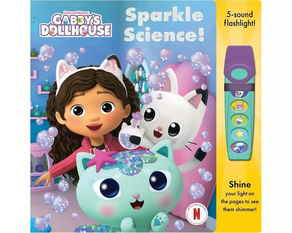 Gabbys Dollhouse Sparkle Science Glow Flashlight