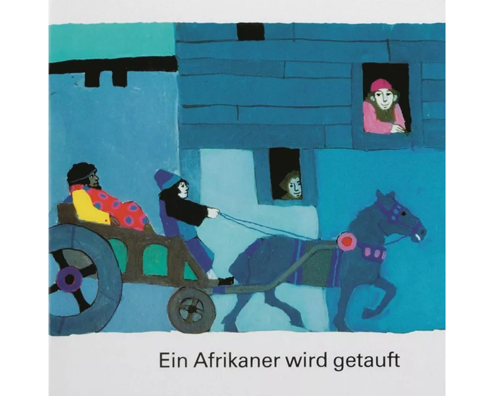 Ein Afrikaner wird getauft