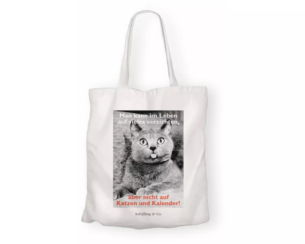 Katzen-Baumwolltasche: Katzen und Literatur