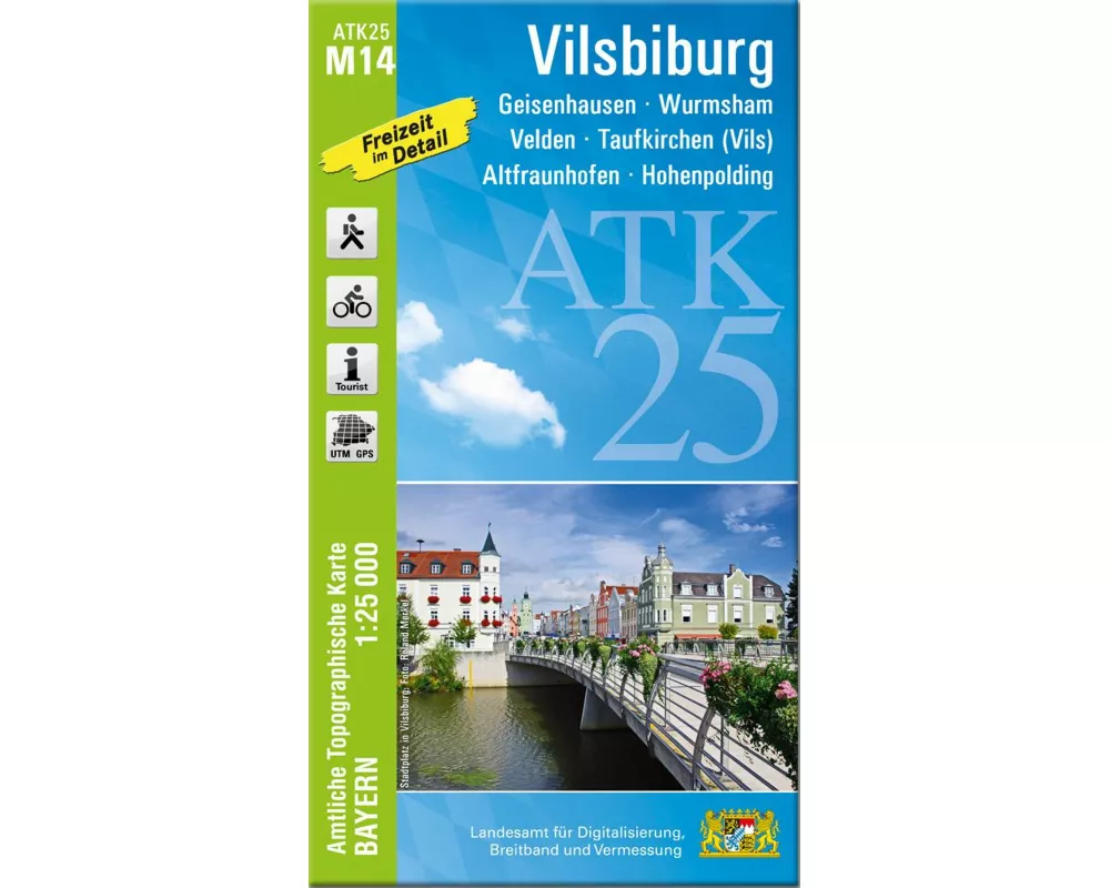 ATK25-M14 Vilsbiburg (Amtliche Topographische Karte 1:25000)