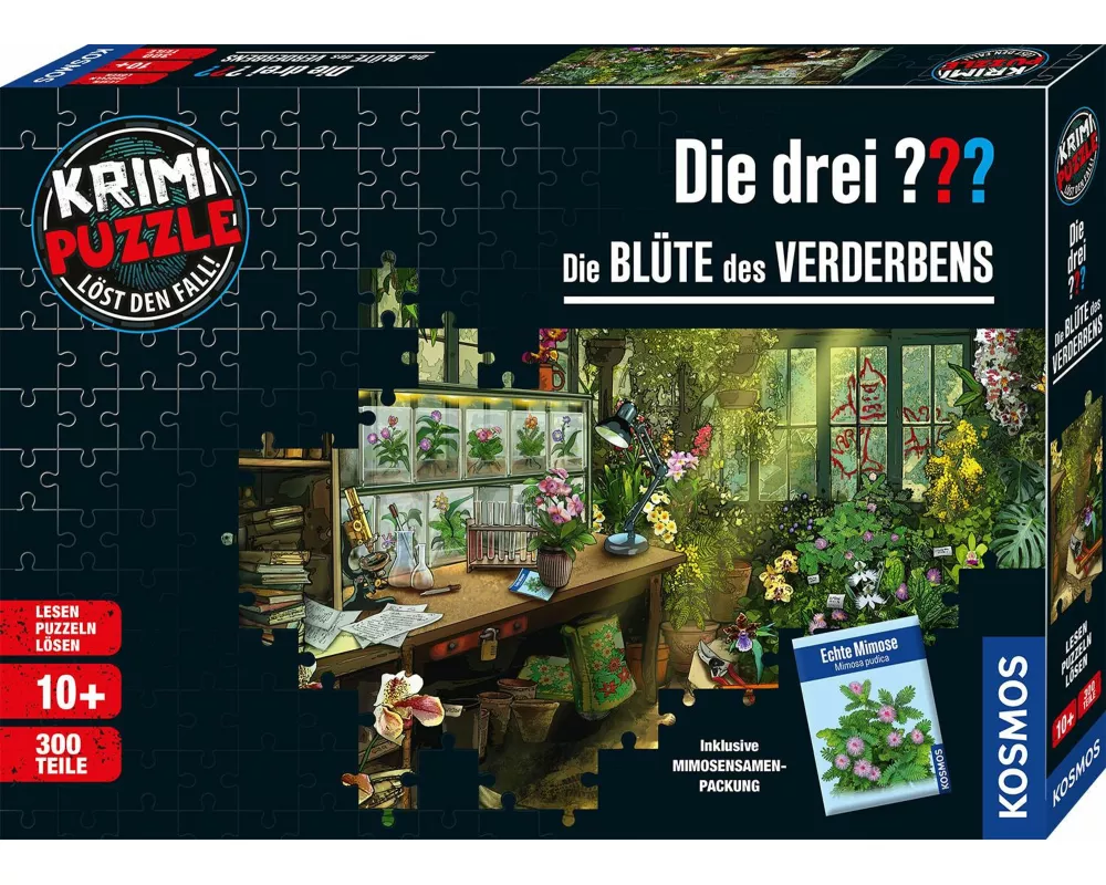 Krimi-Puzzle: Die drei ??? - Die Blüte des Verderbens