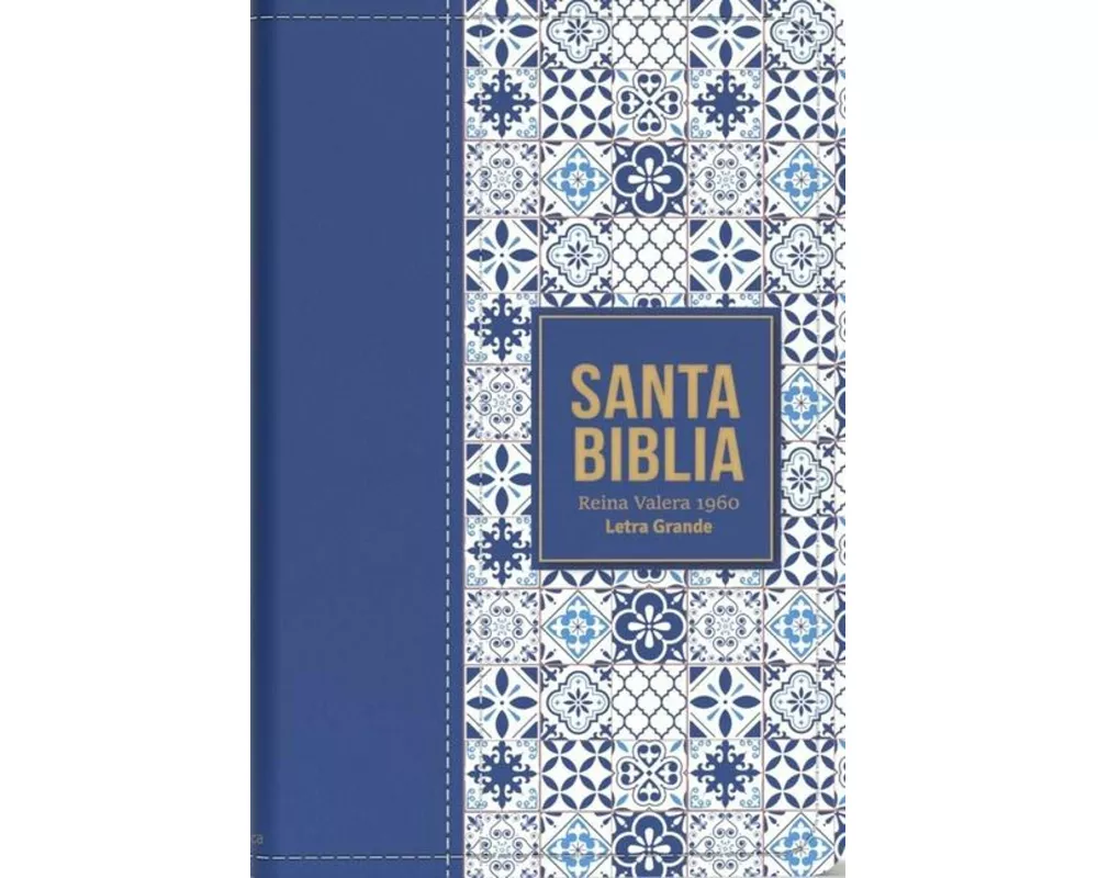 Biblia Rvr 1960 Letra Grande Tamaño Manual Símil Piel Azul Claro(bible Rvr 1960 Large Print Handsize Leatherlike Tiles Light Blue (Spanish Edition)