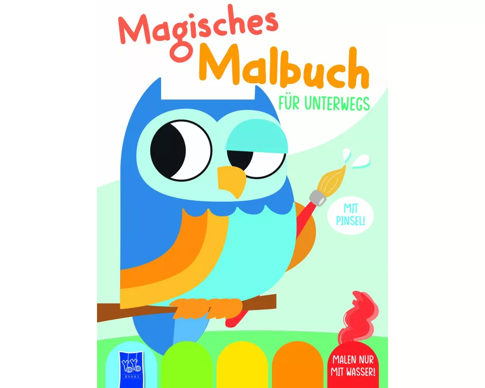 Magisches Malbuch für unterwegs - Cover Eule