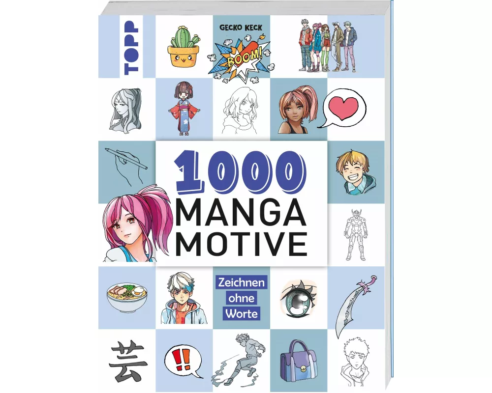 1000 Manga Motive zeichnen