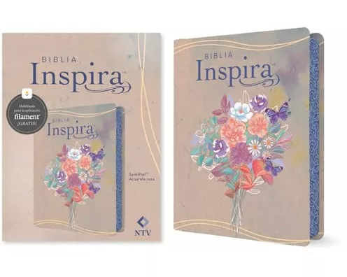 Biblia Inspira Ntv Con Filament (Sentipiel, Acuarela Rosa)