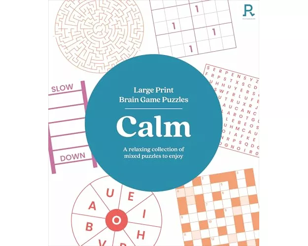 Large Print Brain Game Puzzles - Calm