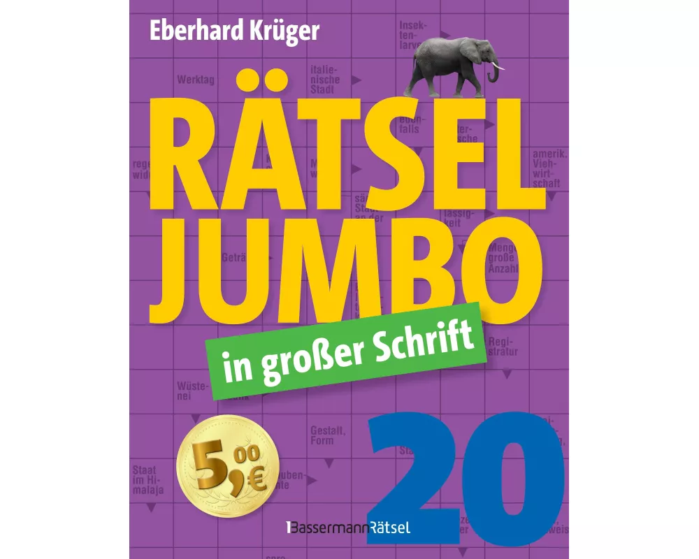 Rätseljumbo in großer Schrift 20