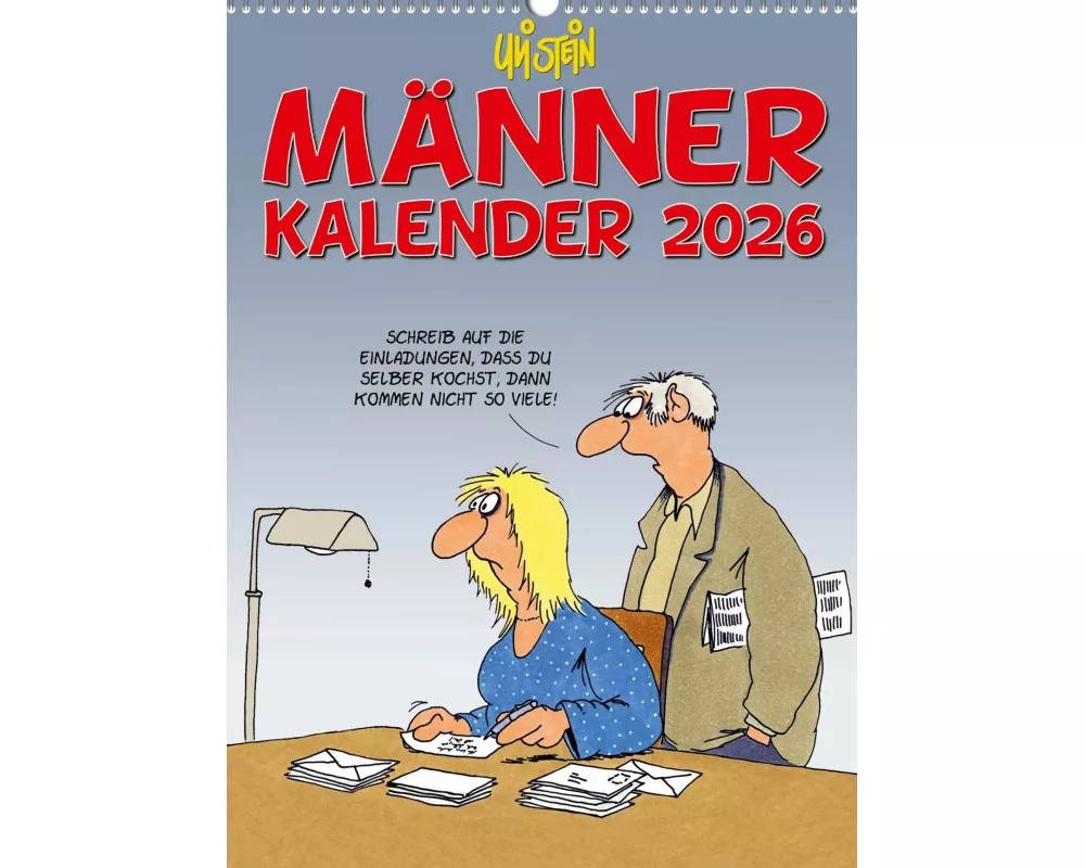 Uli Stein Männer Kalender 2026: Monatskalender für die Wand