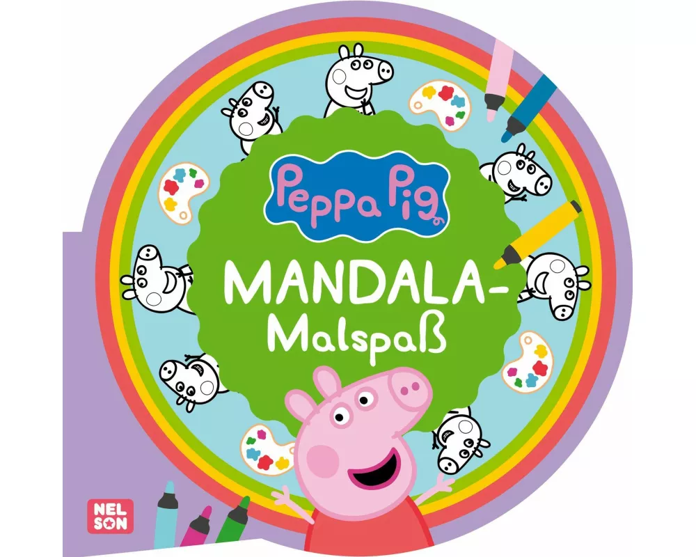 Peppa Wutz Ausmalbilder: MANDALA Malspaß