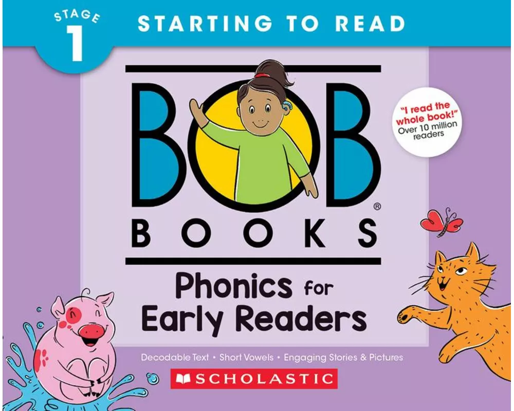 Bob Books - Phonics for Early Readers Hardcover Bind-Up Phonics, Ages 4 and Up, Kindergarten (Stage 1: Starting to Read)
