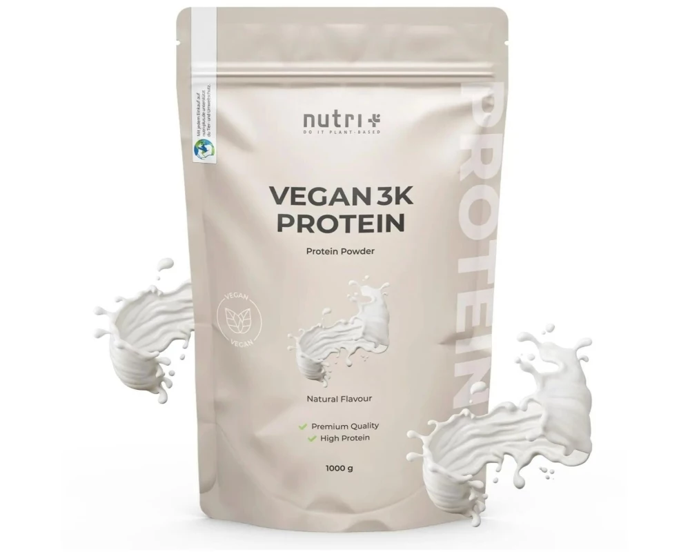 Nutri+ Pulver Vegan 3K Protein Neutral 1000 g