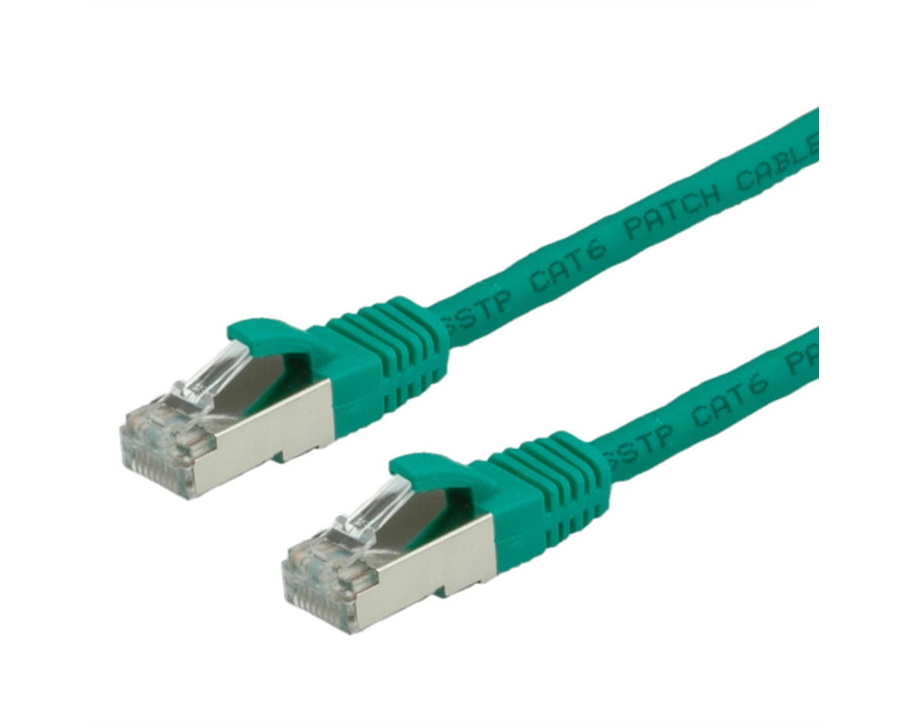 VALUE Patchkabel Cat.6 (Class E) S/FTP (PiMF), LSOH, grün, 1,5 m