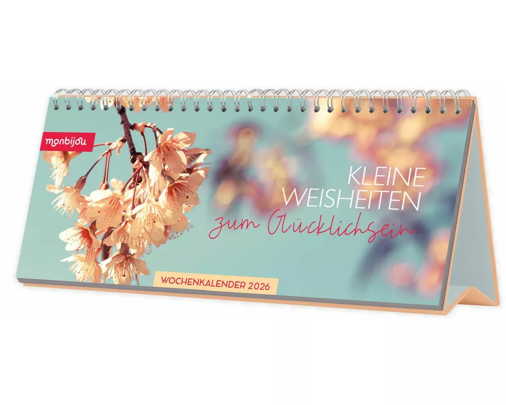 Mein Wochenplaner 2026 - Kleine Weisheiten zum Glücklichsein