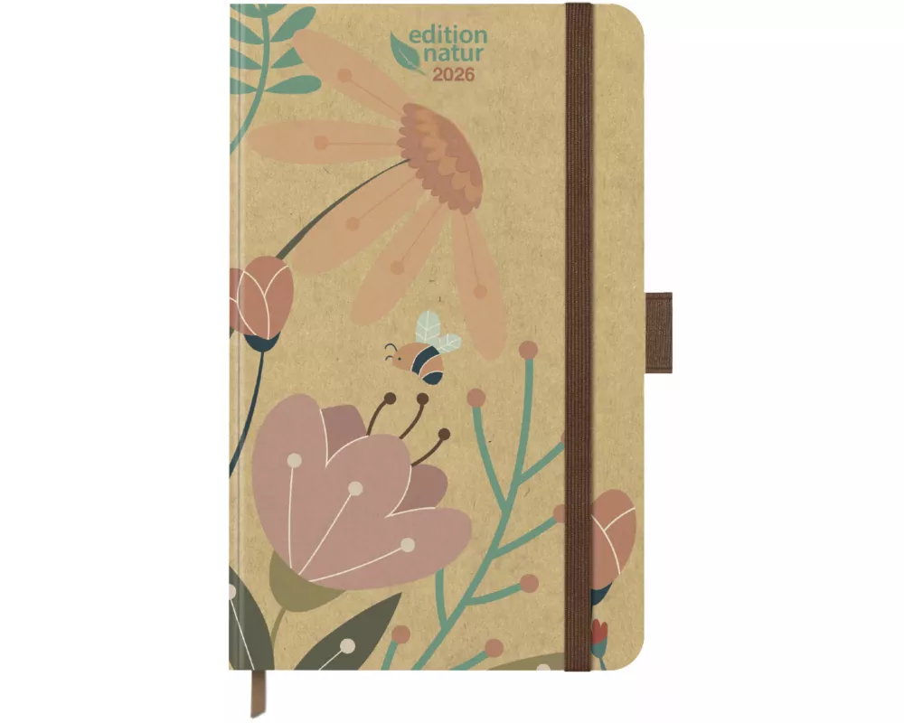 Buchkalender Times Big12 Edition Natur Little bee 2026