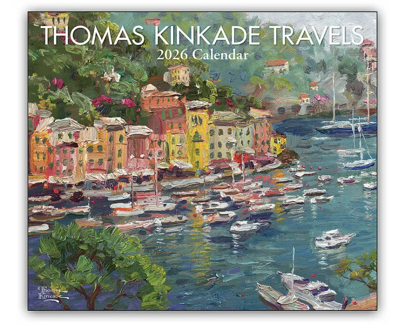 Thomas Kinkade Travels 2026 Deluxe Wall Calendar