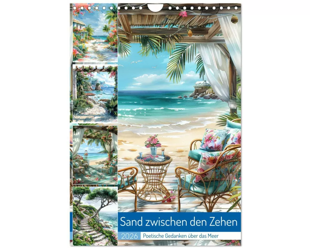 Sand zwischen den Zehen (Wandkalender 2026 DIN A4 hoch), CALVENDO Monatskalender